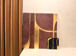 Custom Plaster Sample with Gold or Metal Leafing